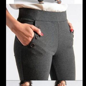 Betabrand Yoga Dress Pants | Gray